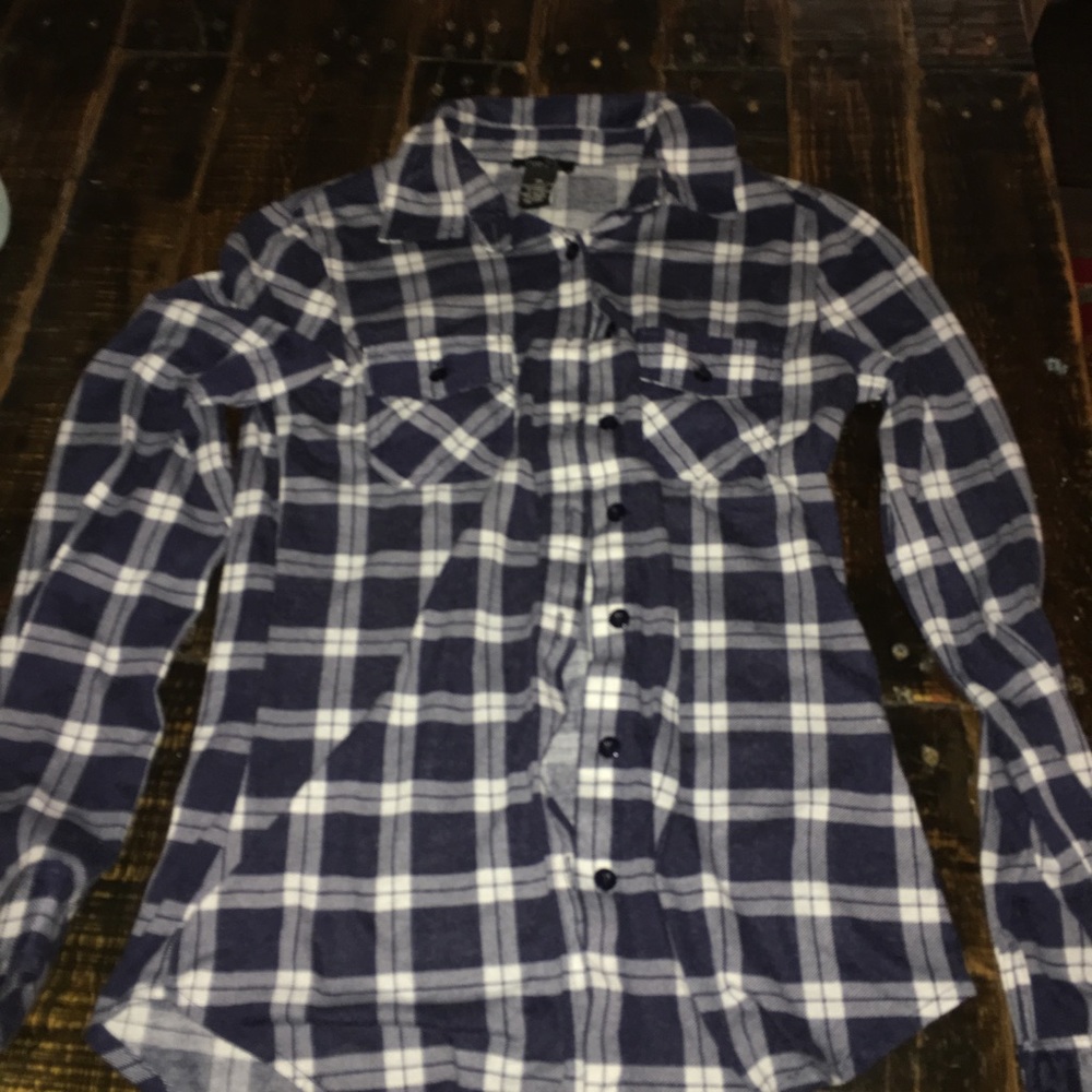 Blue women’s flannel